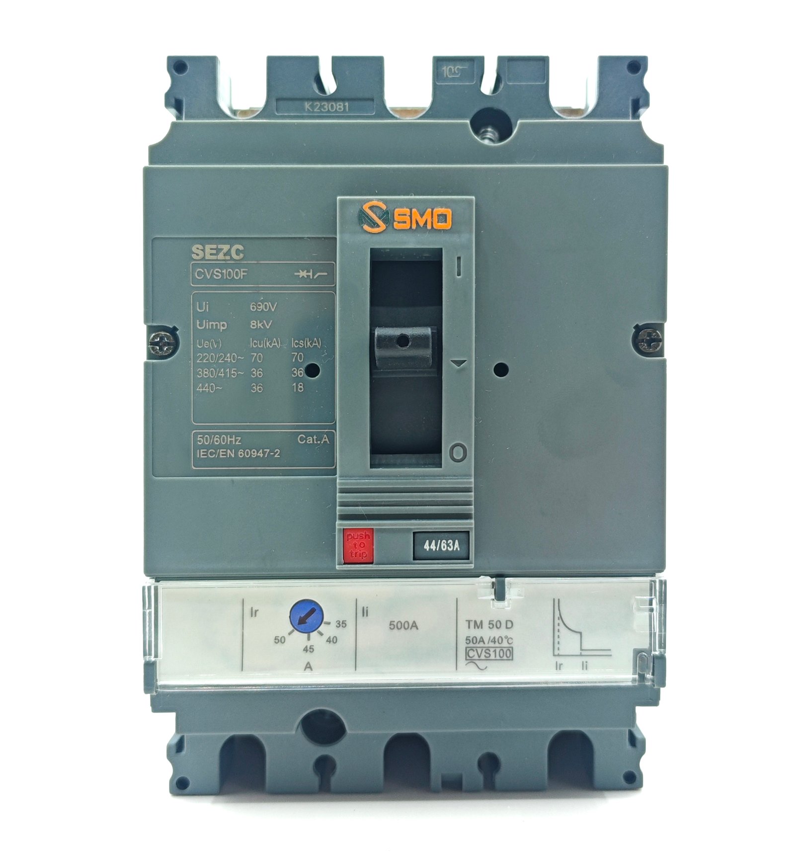 MCCB CVS series, 3P, 100A