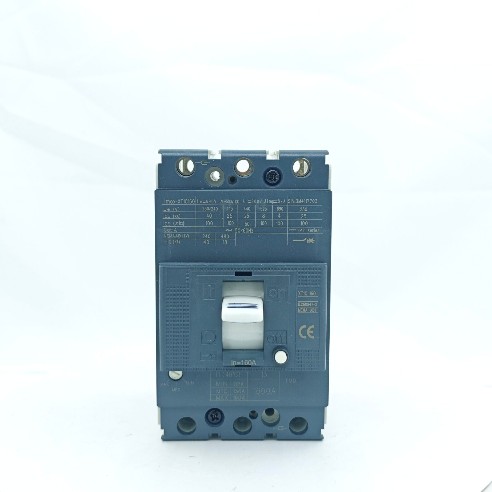 MCCB TMAX T series Tmax XT1 3P 160A