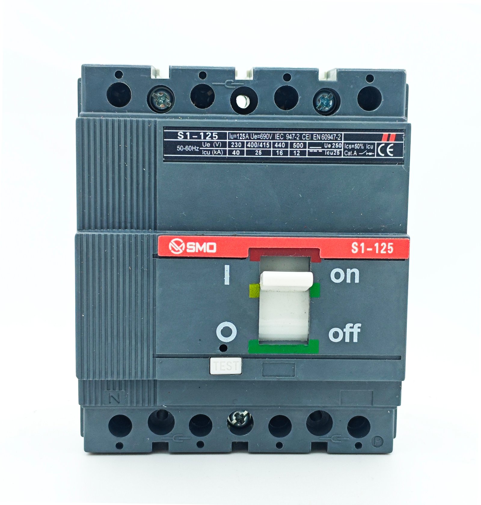 MCCB TSACE ISOMAX series s1-125 4P