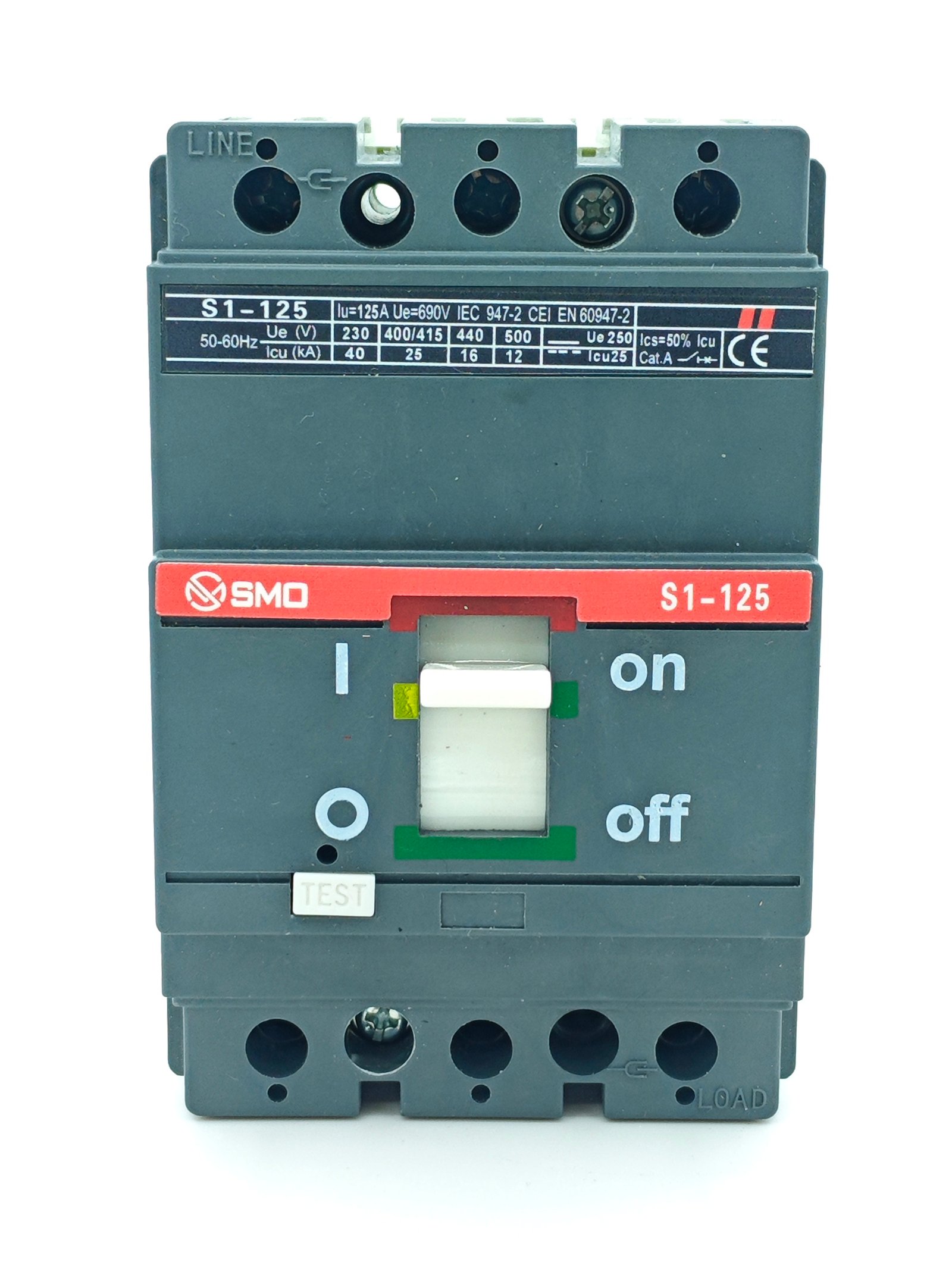 MCCB TSACE ISOMAX series s1-125 3P