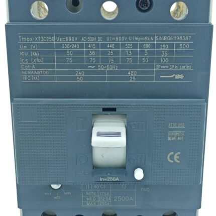 MCCB TMAX T series Tmax  XT1 3P 250A